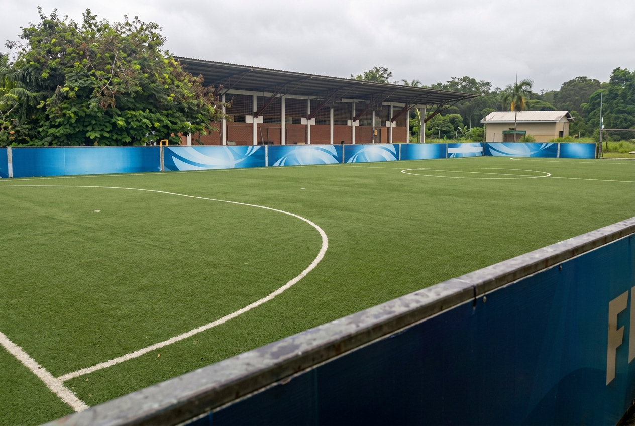 The Football for Hope Centre pitch run by United Action for Children in Cameroon